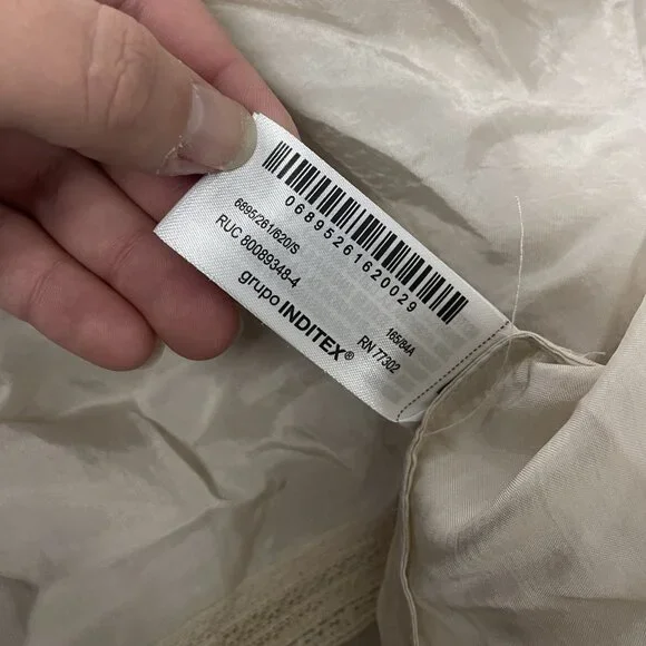 Zara ZW collection Womens Maxi Dress S Pink Lace Halter Crochet 6895/261 NWT - Picture 9 of 16